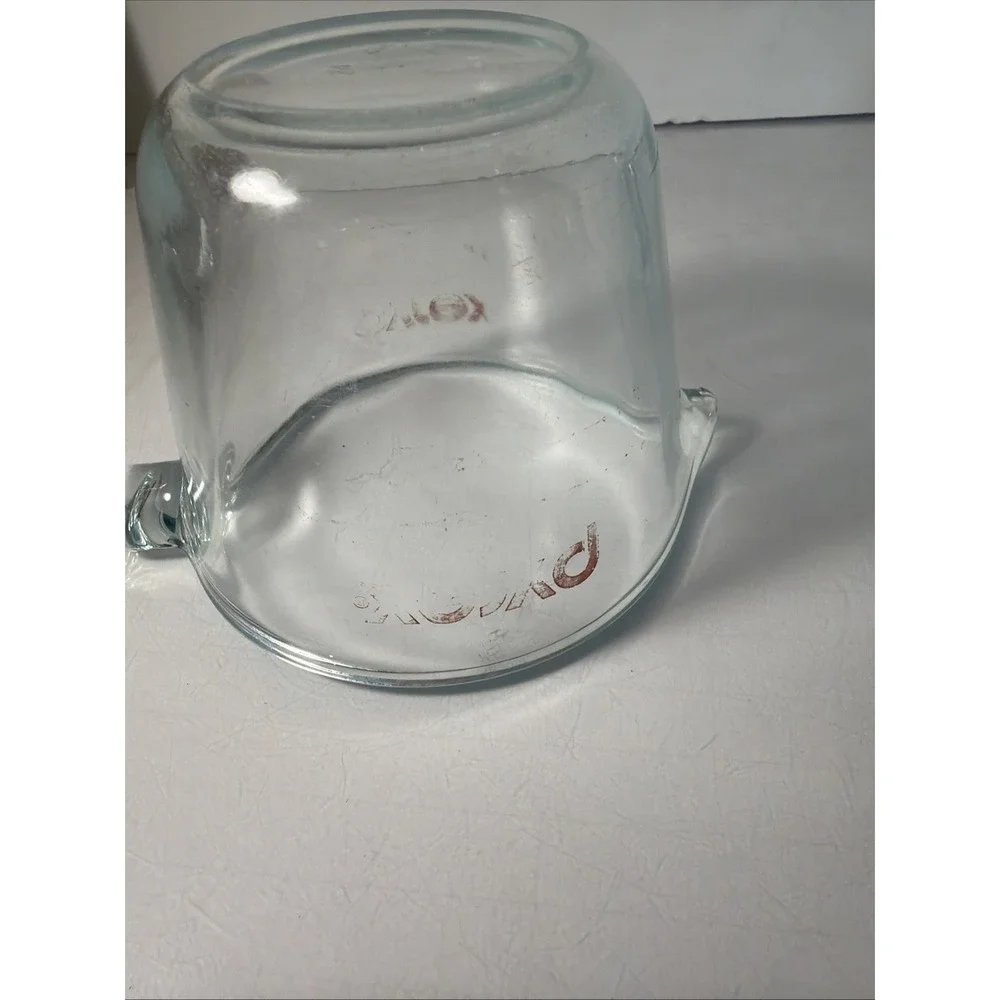 Vintage 2 Pyrex Blue Tint Glass Measuring Cup Set 1 Cup & 4 Cup /See Description